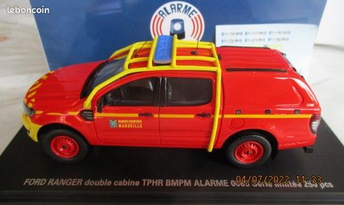 ALARME 1/43 FORD Ranger double cabine VTT 83 Pompiers EUR 79,90 - FR