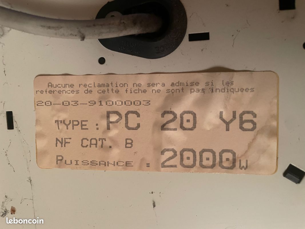 Lot de 2 Radiateur électrique mural 2000W (image 5)