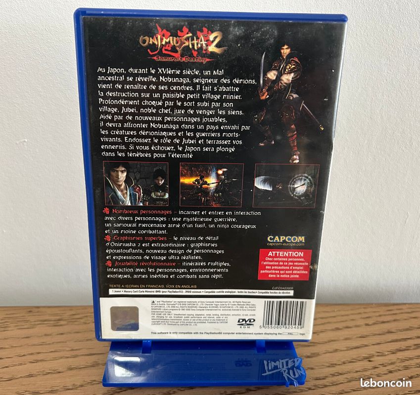 Onimusha 2 : Samurai's Destiny - Version FR Complète PS2 - Jeu Occasion Bon état