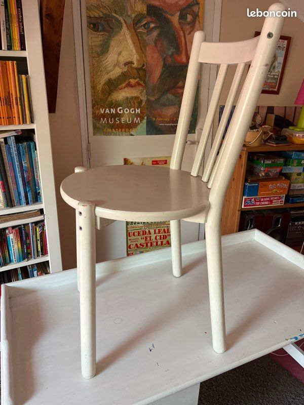 Chaise bois blanc (image 2)