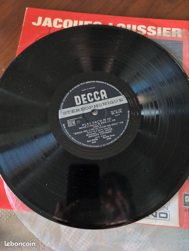 Vinyle 33t Jacques Loussier (image 3)