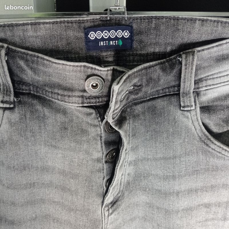 Pantalon Jean gris homme Vêtements