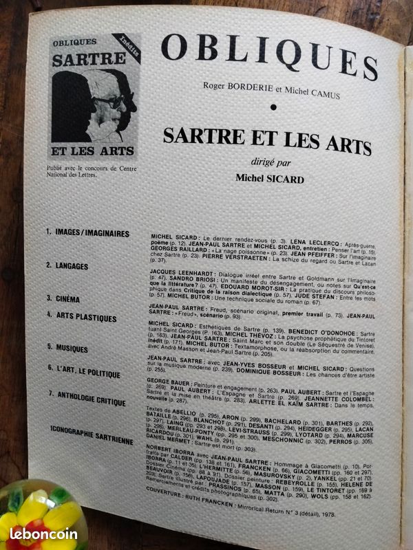 Sartre et les arts . Obliques (image 2)