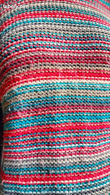 Pull rayé à capuche vintage Y2K coloré M(38/40) N (image 2)