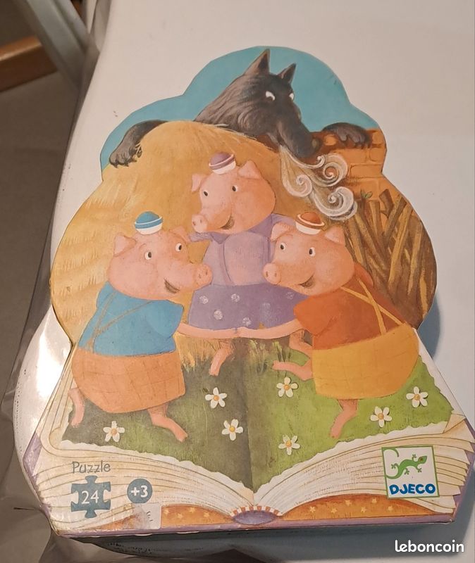 Puzzle les 3 petits cochons (image 1)