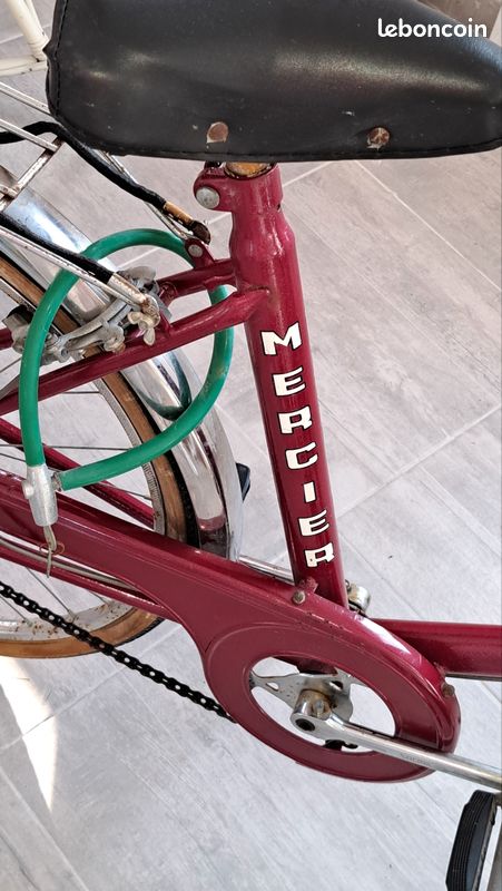VELO FEMME MERCIER Authentique VINTAGE 1970 Tout d'origine (image 5)