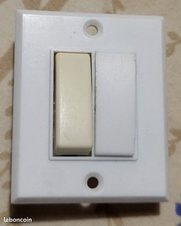 Lot De 7 Interrupteurs 2 Pôles Legrand Mistral Avec Platines - Occasion, Fonctionnels