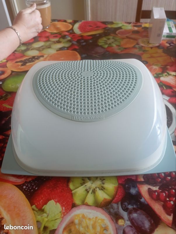Mini Cloche à Fromage Tupperware – Lot N°1, Rouge, Conservation Alimentaire
