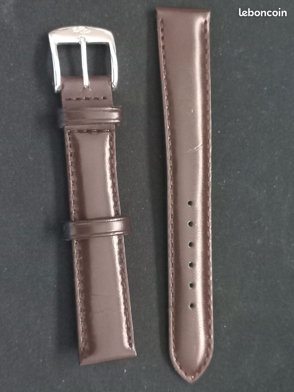 ZRC Bracelet de Montre 14MM - cuir Agneau Orange - NEUF