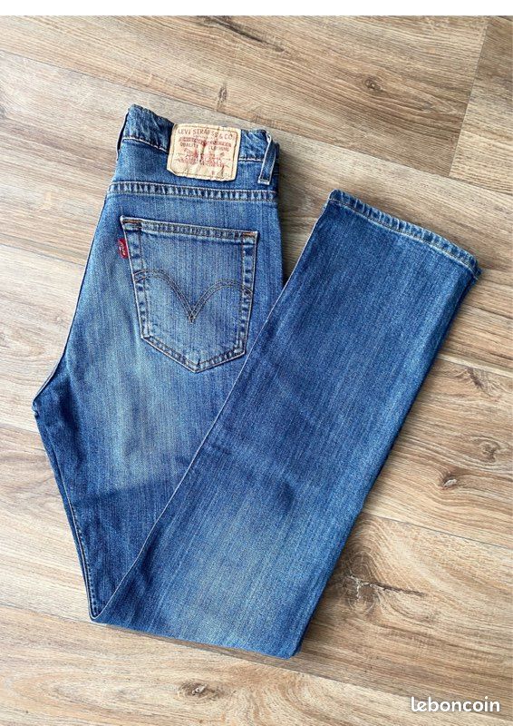 Denim 752 Levis Levi's 752 Men Blue Straight Regular Stretch Jeans