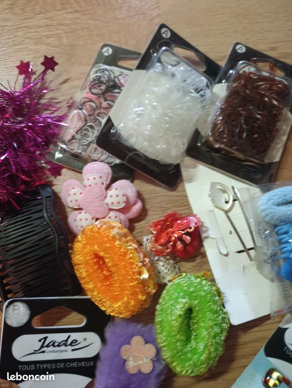 Kit accessoires cheveux neuf, élastiques,pince, bandeaux, enfants et adultes, coiffure (image 4)