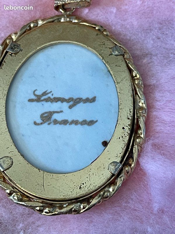 Beau pendentif emaux de limoges abl - Montres & Bijoux