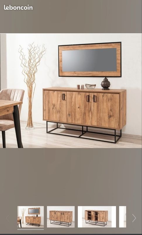 Buffet chêne et noir (image 4)