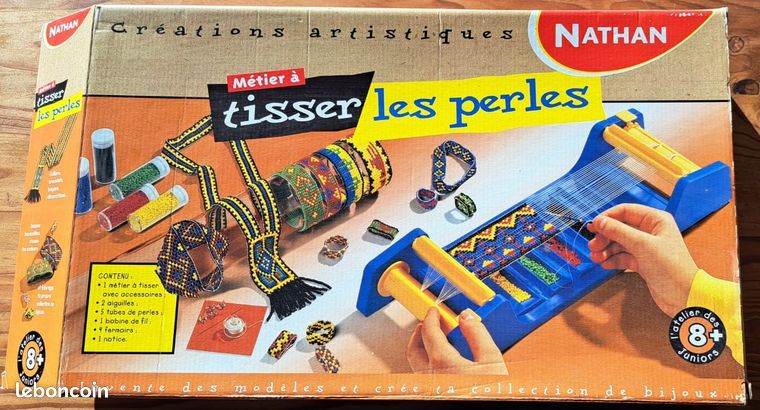 YANRU Métier à Tisser Perles Bijoux – Machine Bois & Acier Inox, Réglable Pour Bracelets Colliers Tressés, Idéal Débutants & DIY