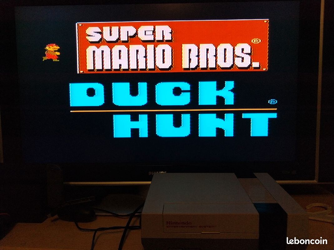 Console NES 3 cartouches manette et pistolet zapper (image 4)