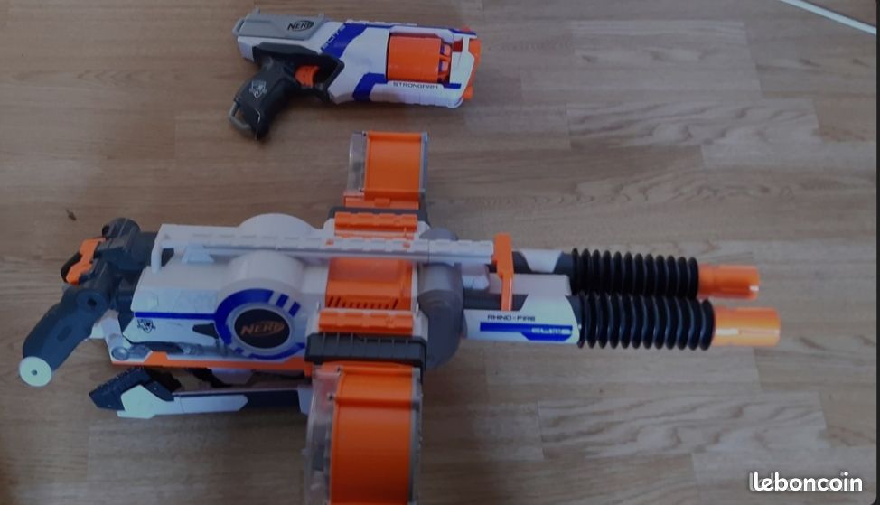 Nerf elite rhino-fire + nerf strongarm (image 1)
