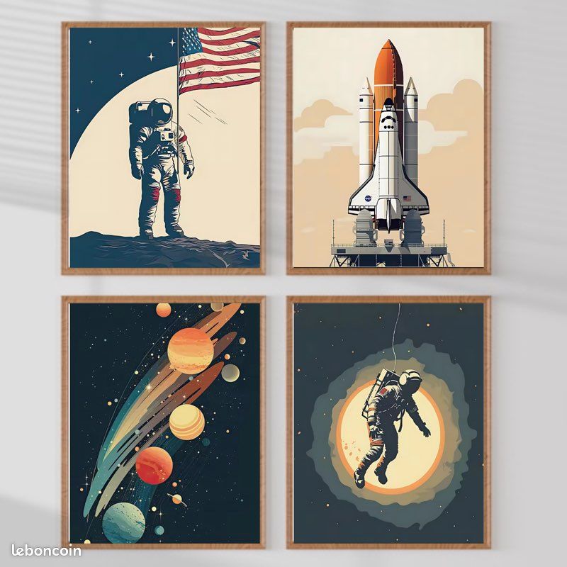 Affiche Murale Brevet Costume Spatial NASA – Poster Vintage Science – Reproduction