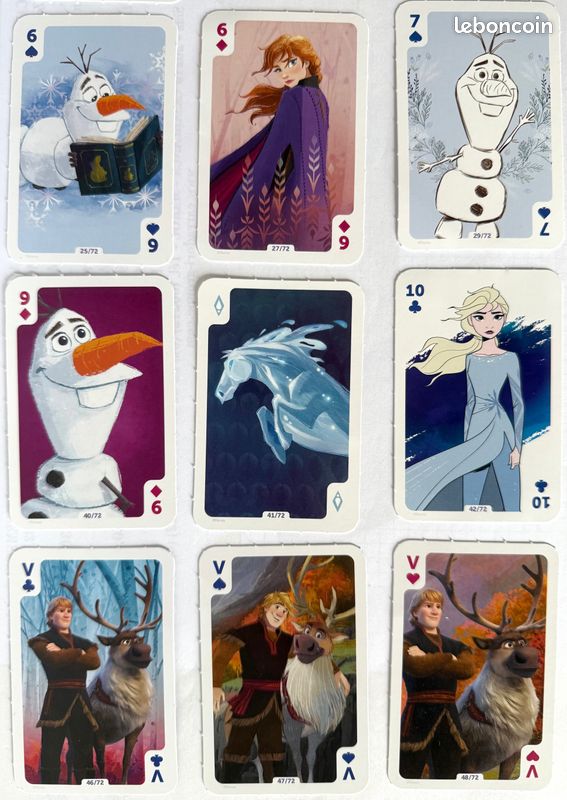 Lot Cartes Reine des Neiges 2 (Etat neuf) (image 4)