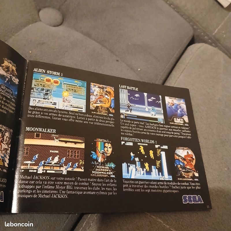 Lot De 2 Notices/manuels Pour Jeu Sega Megadrive - Bon état - Jeu Concerné : Columns