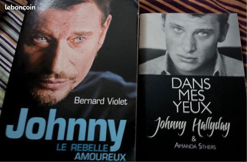 Johnny Hallyday: Dans mes yeux ( avec Amanda Sthers) - Johnny le rebelle amoureux (Bernard Violet ) Livres brochés neufs éditions Plon et Fayard) (image 7)