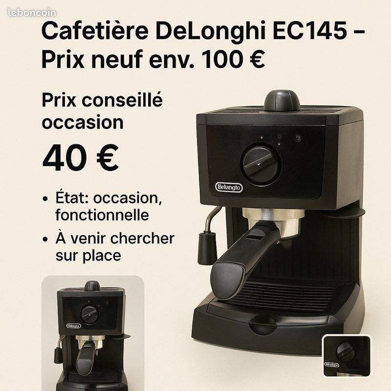 Delonghi Espresso Machine Delonghi Ec145 DeLonghi EC 145 1100W