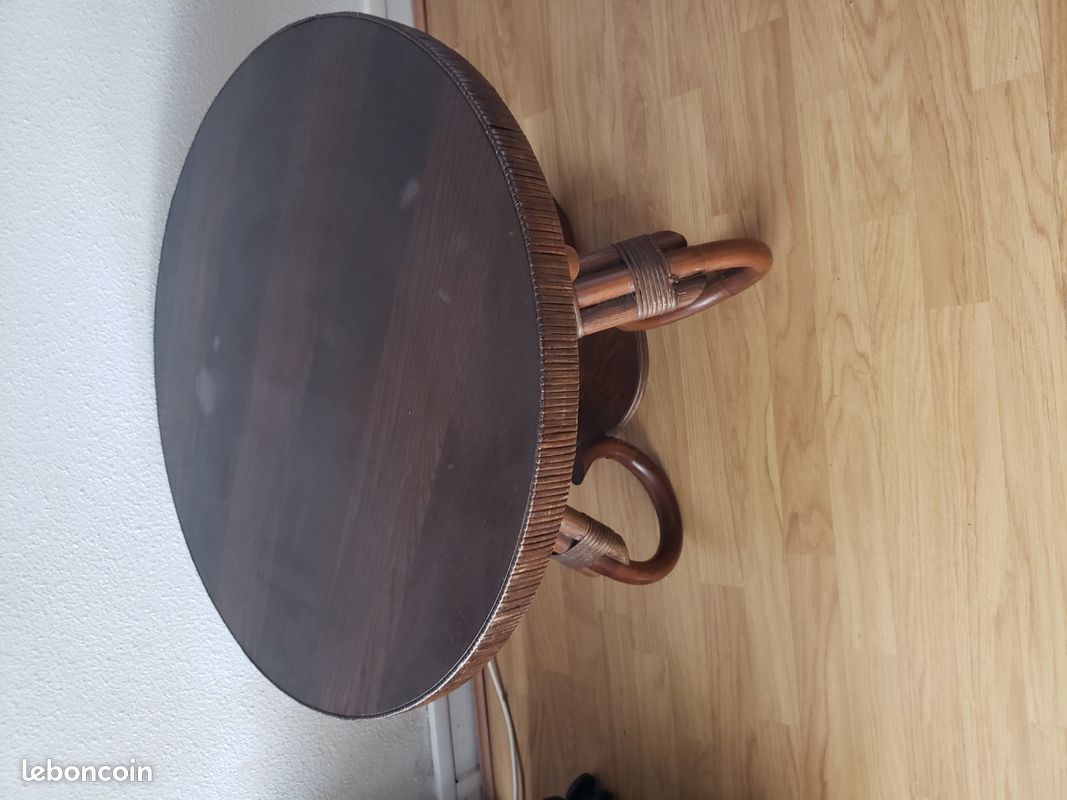 Table basse en bambou années 60 (image 2)