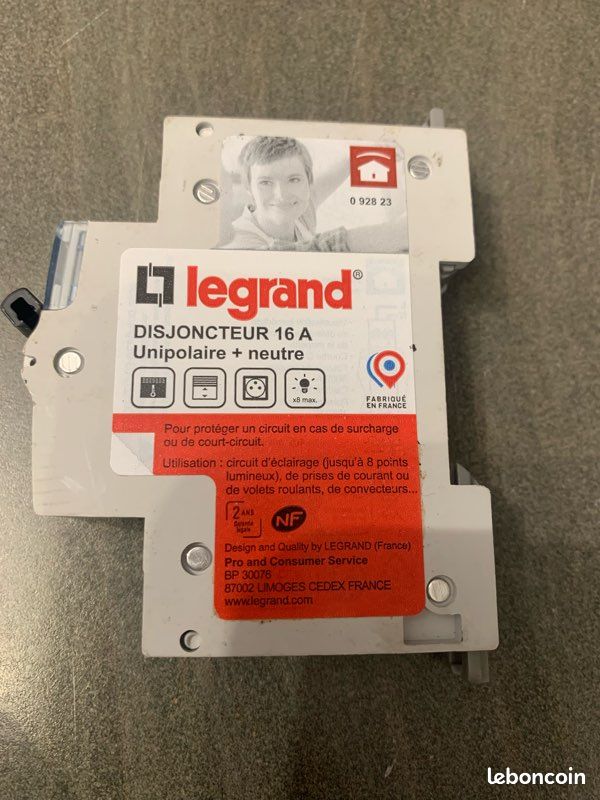 Legrand Disjoncteur DNX type C Legrand + neutre 16A à vis
