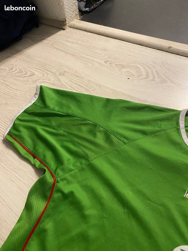 Maillot De Foot Vintage Le Coq Sportif - Taille L Manches Longues - Vert N°13