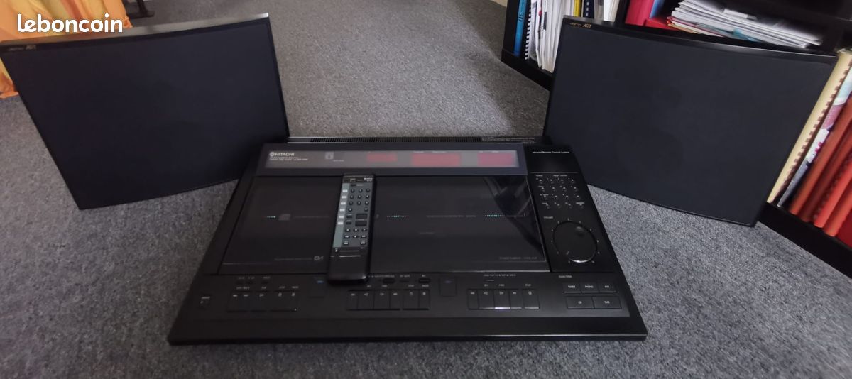 Chaîne Hi-Fi Hitachi MX-W50 Avec Enceintes - Occasion Mais Fonctionnelle