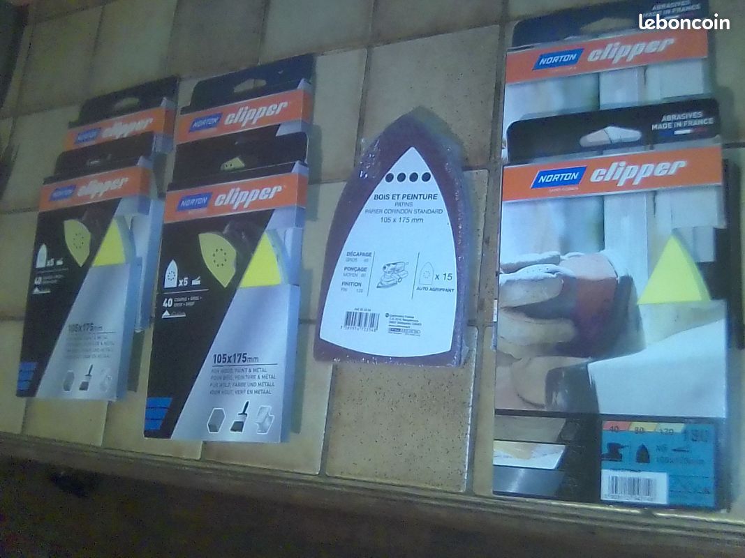 10 Feuilles Abrasives Auto-agrippantes Silverline - Diamètre 140 Mm - Neuf