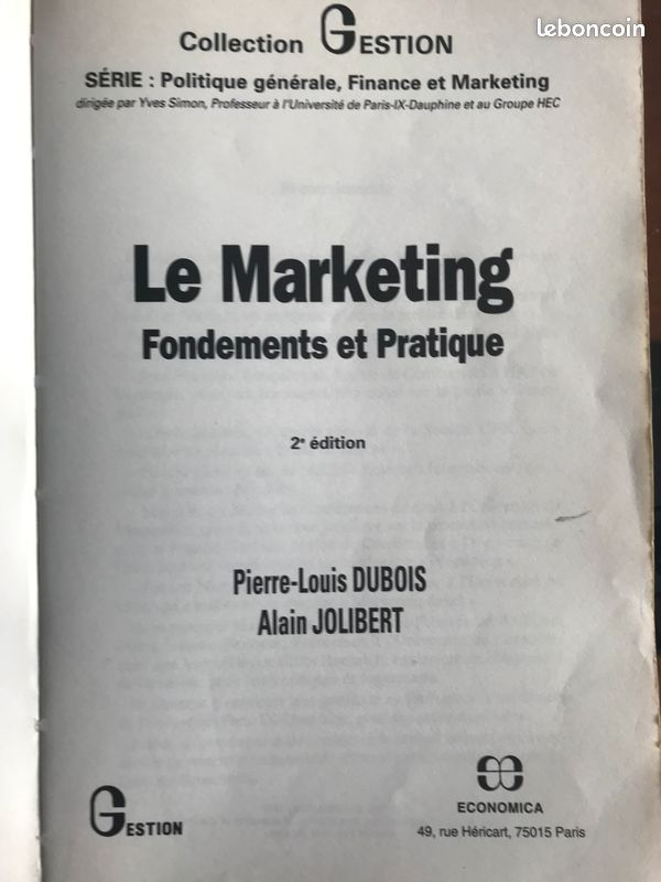 Le marketing : Fondements et Pratique (image 4)