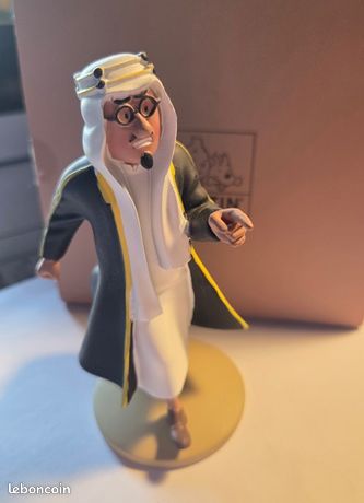 Figurine Tintin N°62 Mohammed Ben Kalish – Résine, Collection Officielle