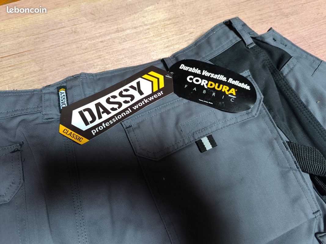 Bermuda De Travail Homme Pantalon De Travail Multipoches Dassy