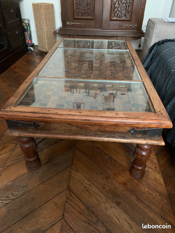 Superbe table basse ferronnerie & sculpture (image 7)