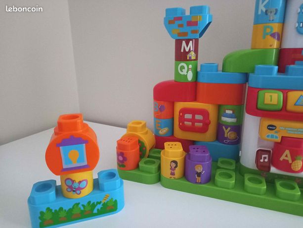 V Tech - Bla Bla Blocks - Ma maison alphabet interactive : Achat occasion | Autres jeux de construction VTech 24 mois (86-94 cm) 15 Très bon état