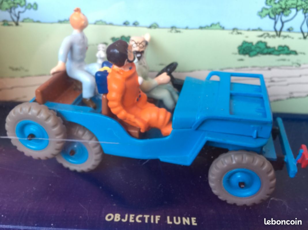 Voiture TINTIN LA JEEP WILLYS CJ2a modèle civil OBJECTIF LUNE TER 2 118 001 (image 2)