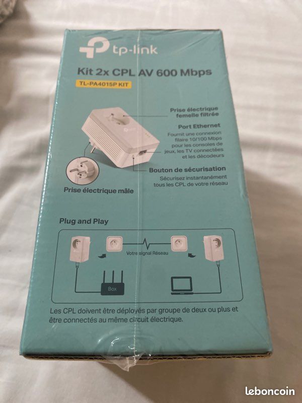 Kit de 2 CPL AV600 tp-link neuf dans l’emballage filmé (image 2)