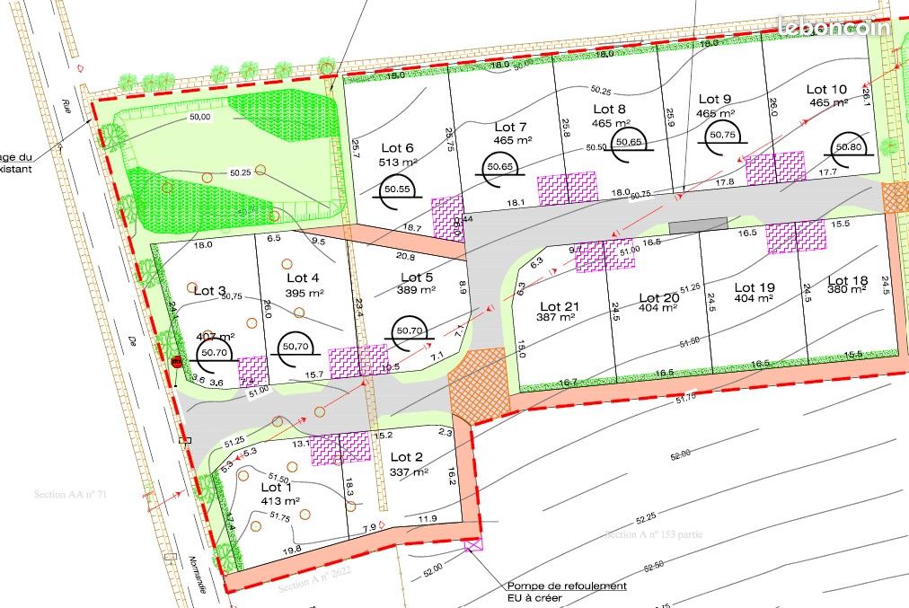 ST GERVAIS EN BELIN - Dernier terrain viabilisé · à Laigné-Saint-Gervais · 46 000 €