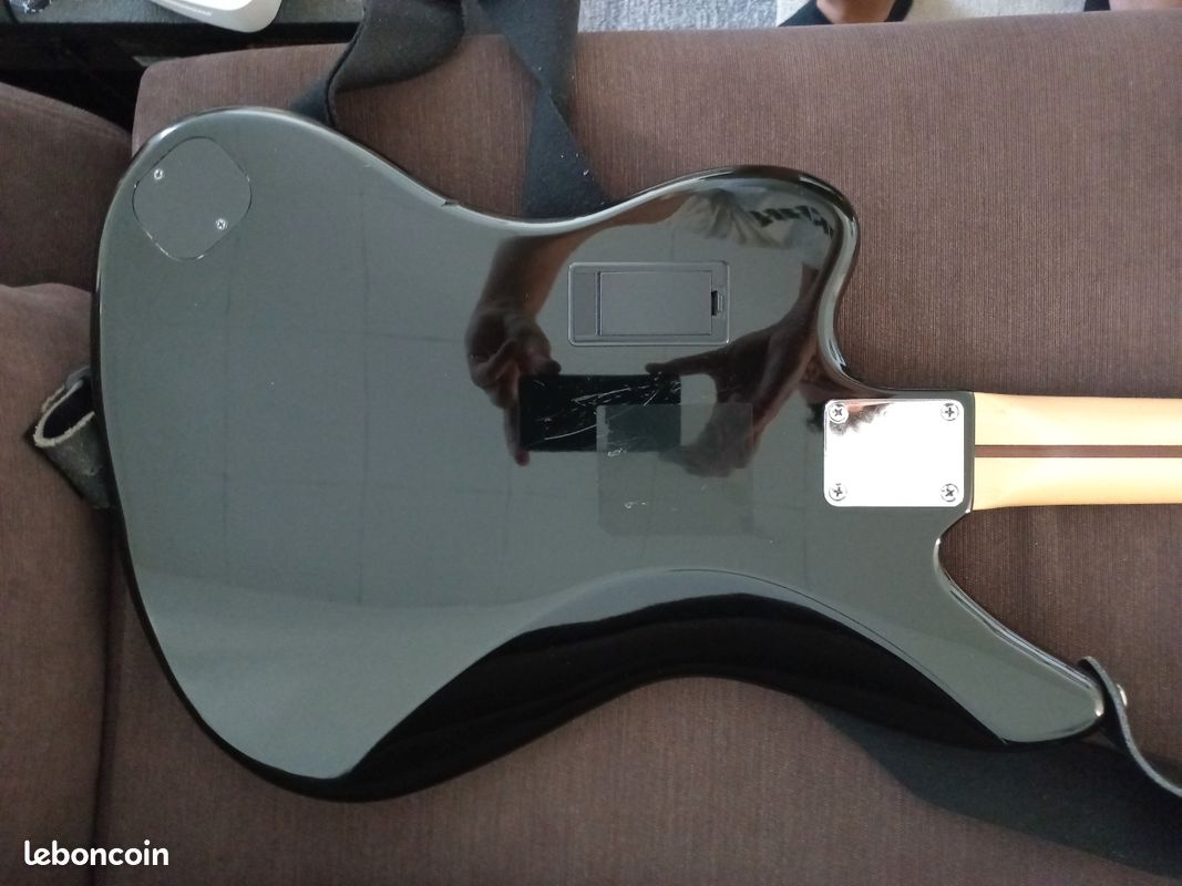 Basse Squier Jaguar double micro chevalet RARE (image 4)