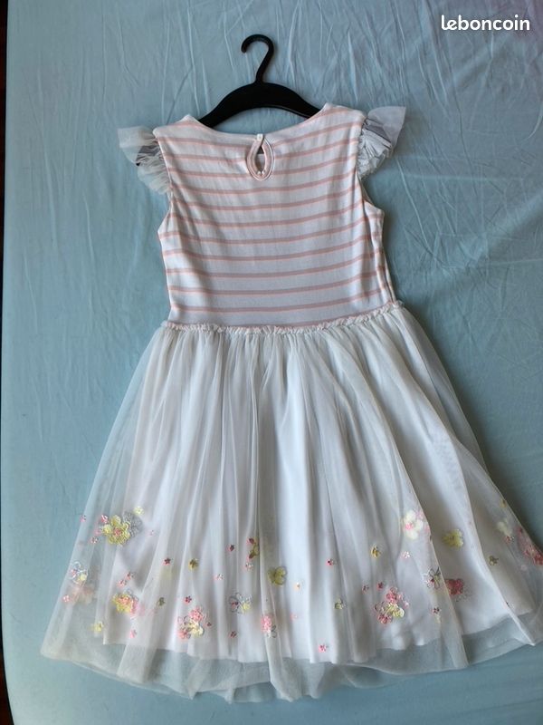 Robe Cérémonie Robe Blanche Petit Bateau Petite Fille Robe