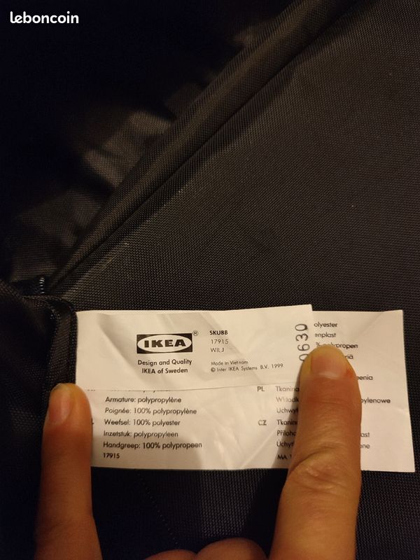 Sac de rangement Ikea Skubb Ameublement