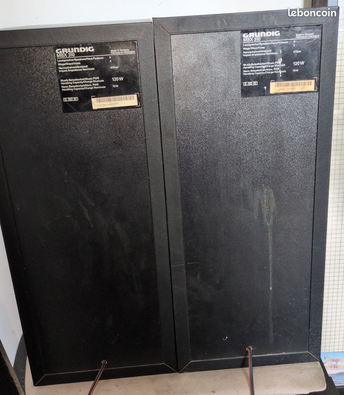 🎵 Enceintes Bibliothèque GRUNDIG MBX 310 - Qualité Hi-Fi Allemande 🇩🇪 (image 3)