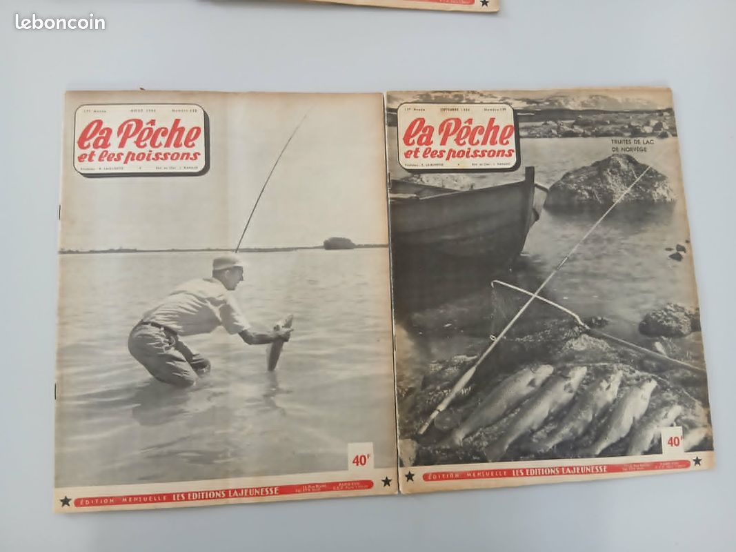 Peche livre revues La Pêche et les poissons année 1956 (image 2)