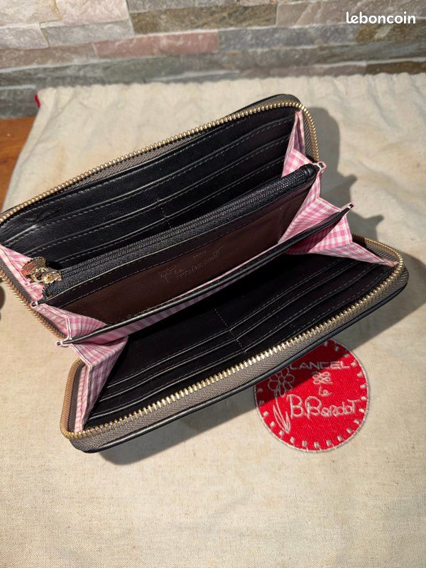 Sac à main + compagnon assorti Lancel édition Brigitte Bardot (image 8)