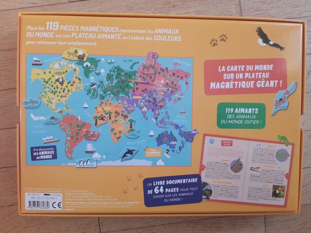 Puzzle magnétique 92 pièces : Carte de France éducative - Vilac - Rue des  Puzzles