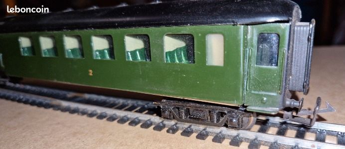Caisse Voiture Voyageurs PMP – HO, Métal, Mixte Fourgon (sans Bogie)