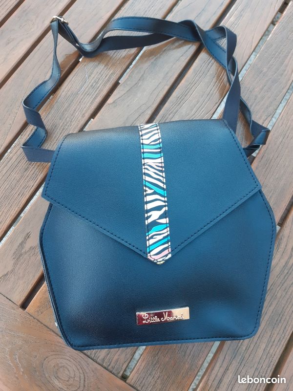 Sac à main noir et zébré neuf (image 1)