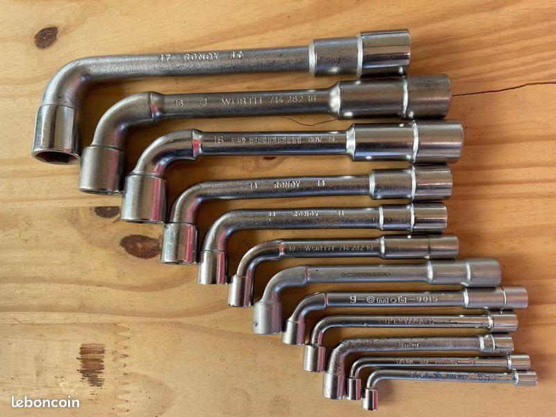 Lot De 12 Clés à Pipe Professionnelles – Facom, Würth, Rondy – Occasion