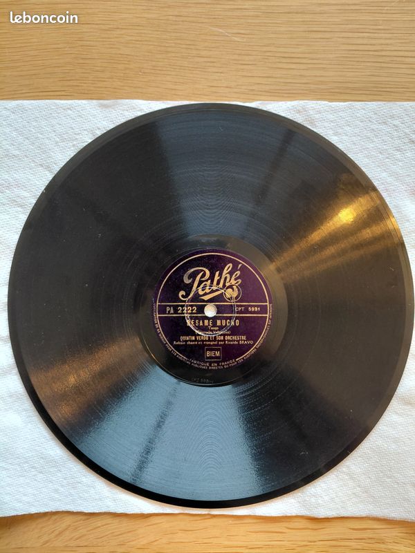 Vinyle 78T - Amor, Amor / Besame Mucho (image 2)