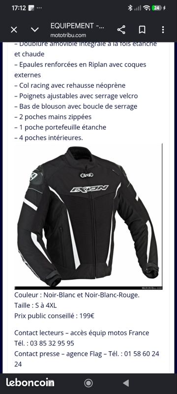 Blouson 4 saisons neuf taille L (image 3)